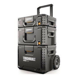 Toughbuilt Ensemble de boîte à outils sur roues Stacktech 3 pièces