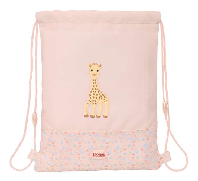 Safta Sac à dos plat junior réversible et imperméable Sophie la Girafe Joy, 26 x 34 x 1 cm