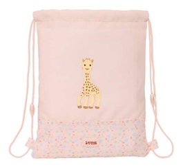 Safta Sac à dos plat junior réversible et imperméable Sophie la Girafe Joy, 26 x 34 x 1 cm