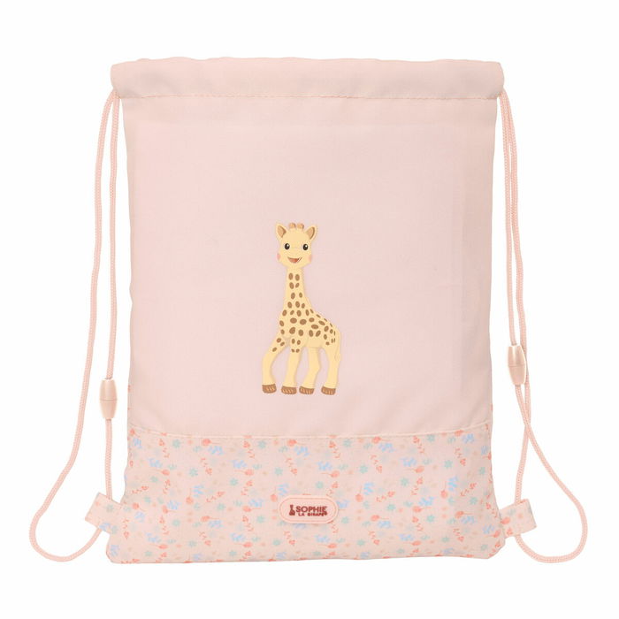 Sac à dos serré par des ficelles Sophie la Girafe 26 x 34 x 1 cm