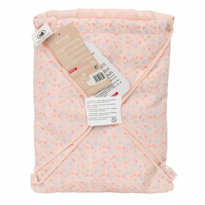 Sac à dos serré par des ficelles Sophie la Girafe 26 x 34 x 1 cm