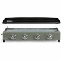 Livoo DOC325 Plancha à gaz 4 brûleurs - Vert / Noir