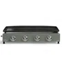 Livoo DOC325 Plancha à Gaz 4 Brûleurs, 10 kW, Plaque Amovible 78.5 x 34.5 cm (Vert/Noir) pour Cuisine Extérieure - 83.5 x 47 x 24 cm