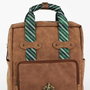 Cerdá Mochila Casual Harry Potter Slytherin en Similicuir - Sac à Dos pour Enfant à partir de 3 Ans, Marron