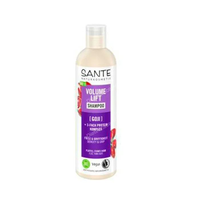 SANTE Shampoing Volume au Goji 250 ml - Cheveux fins et sans volume, Vegan, Usage quotidien SANTE Shampoing Volume au Goji 250 ml - Cheveux fins et sans volume, Vegan, Usage quotidien