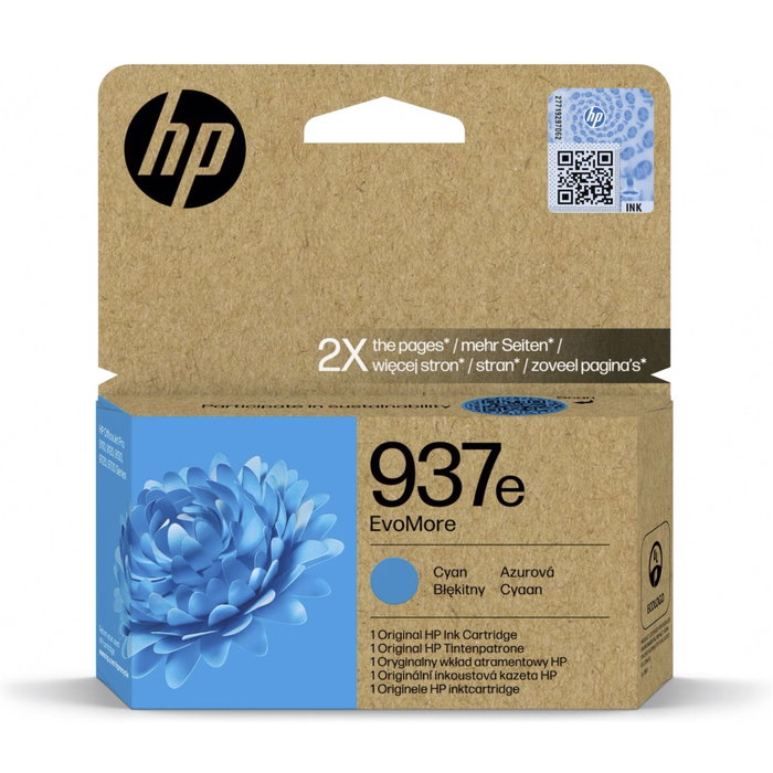 HP 937e EvoMore Cyan XL