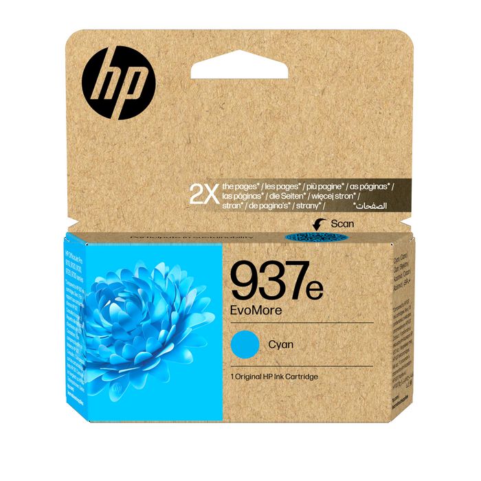 HP 937e EvoMore Cyan XL HP 937e EvoMore Cyan XL