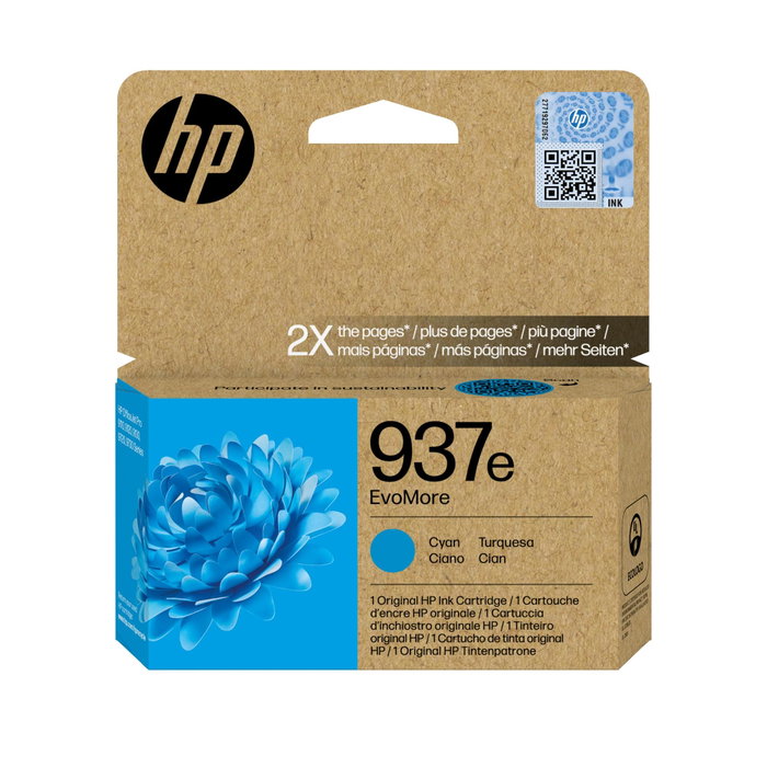 HP 937e EvoMore Cyan XL