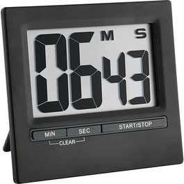 Tfa Minuteur Électronique 38.2013.01 avec Chronomètre et Face en Aluminium