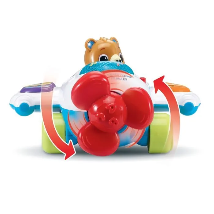 VTech Baby Super Avion Des P'Tits Loulous, Jouet Éducatif et Musical avec Sons, Lumières et Boutons pour Bébés et Enfants