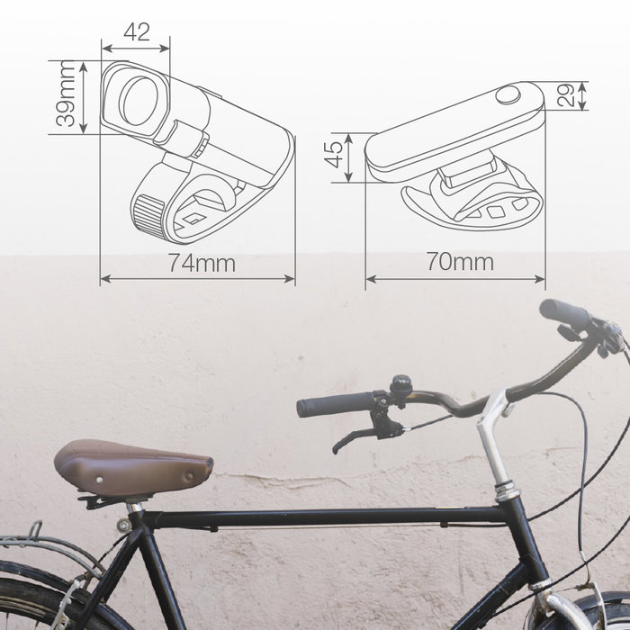 GSC Evolution Set de lumières de vélo LED rechargeable USB GSC Evolution Set de lumières de vélo LED rechargeable USB