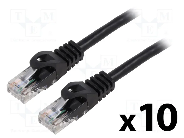 LANBERG Câble Ethernet Patch Cord Cat 5e U/UTP 2m Noir - Bixoto.com