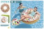 Intex - Flotteur Bouée Donut Blanc avec Motif Bonbons - 99x25 cm - Âge recommandé : 9 ans et plus - PVC