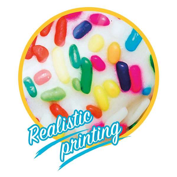 Intex - Flotteur Bouée Donut Blanc avec Motif Bonbons - 99x25 cm - Âge recommandé : 9 ans et plus - PVC