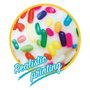 Intex - Flotteur Bouée Donut Blanc avec Motif Bonbons - 99x25 cm - Âge recommandé : 9 ans et plus - PVC