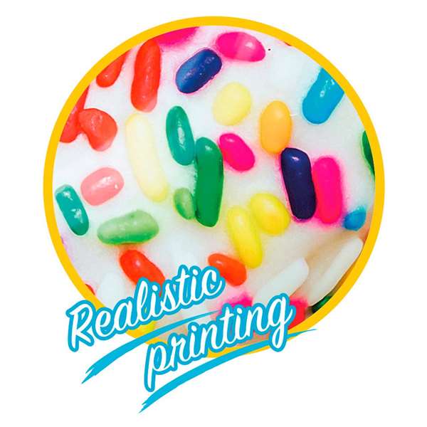 Intex - Flotteur Bouée Donut Blanc avec Motif Bonbons - 99x25 cm - Âge recommandé : 9 ans et plus - PVC