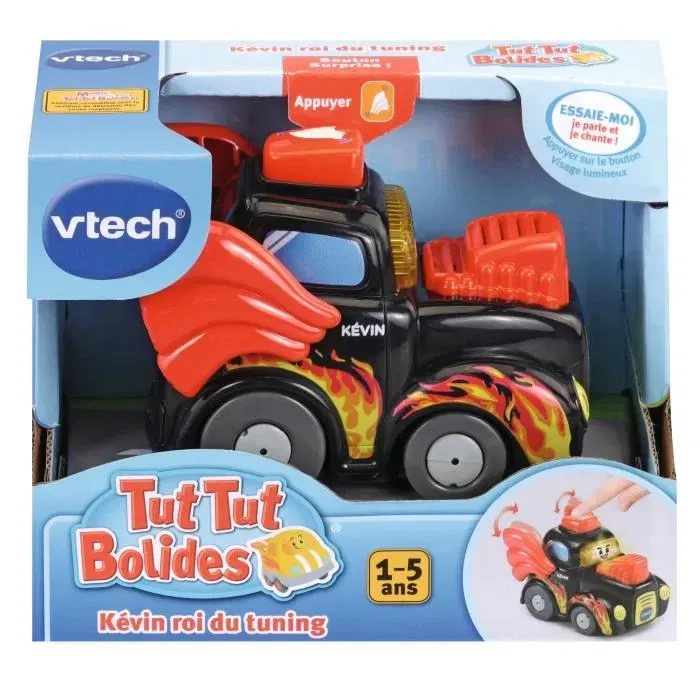 VTech - Véhicule éducatif et musical Tut Tut Bolides, jouet lumineux pour bébé dès 12 mois, compatible Zones Magiques