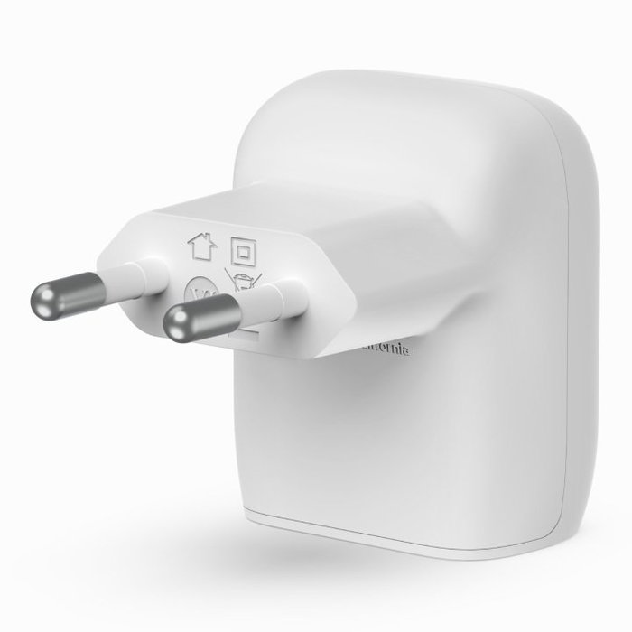 Belkin Wca006 Vf1Mwh Chargeur USB-C 20W avec Câble Lightning 1m Boost Charge Blanc