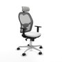 Piqueras y Crespo Chaise de Bureau avec Appui-tête 1D086N2 Blanc