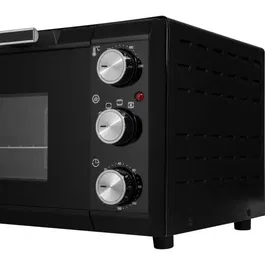 Sencor SEO 2000BK - Mini-four 20 L, 1650 W, Noir, 6 fonctions, cuisson de 70 à 230 °C, minuteur 120 min, double vitrage