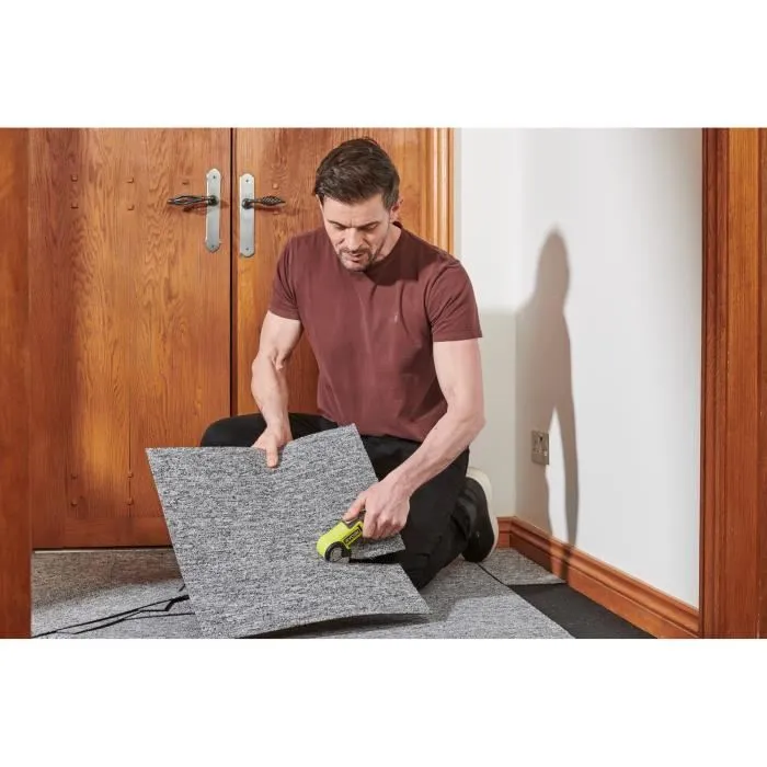 Ryobi RCT4-120G Mini-scie électrique 4V USB-C Lithium - Outil portable avec batterie 2,0 Ah et lame 38 mm pour travaux fins