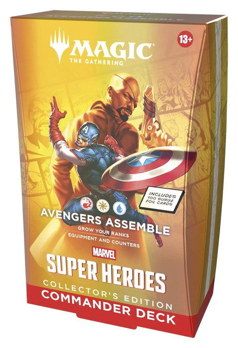 Wizards of the Coast Magic the Gathering Marvel Super Heroes Collector's Edition Commander Decks Carton (4) *ANGLAIS*