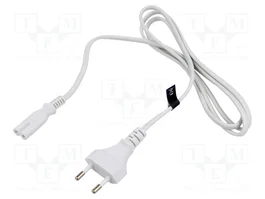 POS Câble d'alimentation H03VVH2-F 1,5m CEE 7/16 (C) vers IEC C7 femelle