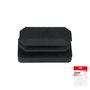MAURER Contera rectangulaire noire 15x30mm, blister de 4 pièces