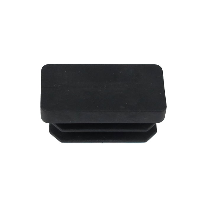 MAURER Contera rectangulaire noire 15x30mm, blister de 4 pièces