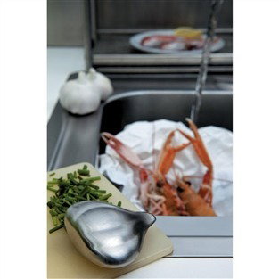 Alessi FGO04 Savon du Chef en Acier Inoxydable 18/10 Anti-odeurs pour Éliminer l'Ail, le Poisson ou l'Oignon sur les Mains