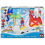 Hasbro Marvel Spidey Water Webs Isla Spidey G0665 - Jeu interactif avec toboggan à eau et figurines, pour enfants 3 ans et plus