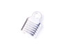 Innspiro Terminal métallique semi-tube avec anneau argenté 6,3x9,2x6,0mm