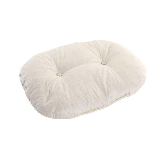 Lit pour animal domestique Home ESPRIT Blanc Naturel Fibre naturelle 55 X 45 X 18 CM