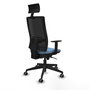 Piqueras y Crespo 1D066G1 Chaise de Bureau Ergonomique Bleu ciel