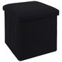 Home Deco Factory Pouf Plegable Atom Noir