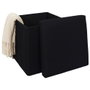 Home Deco Factory Pouf Plegable Atom Noir