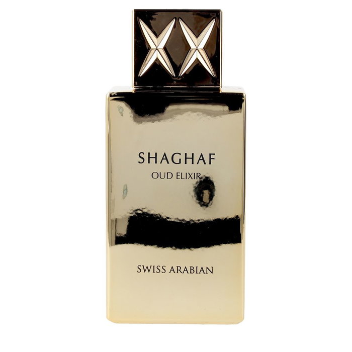 Swiss Arabian Shaghaf Oud Elixir - Eau de Parfum vaporisateur - Parfum unisexe à l'huile concentrée, notes de oud, safran, rose, vanille pralinée - 75 ml Swiss Arabian Shaghaf Oud Elixir - Eau de Parfum vaporisateur - Parfum unisexe à l'huile concentrée, notes de oud, safran, rose, vanille pralinée - 75 ml