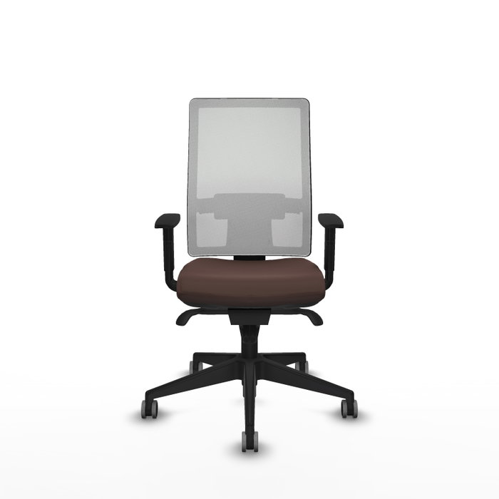 PIQUERAS Y CRESPO Chaise de bureau Horna, Synchro, Marron foncé et Blanc PIQUERAS Y CRESPO Chaise de bureau Horna, Synchro, Marron foncé et Blanc