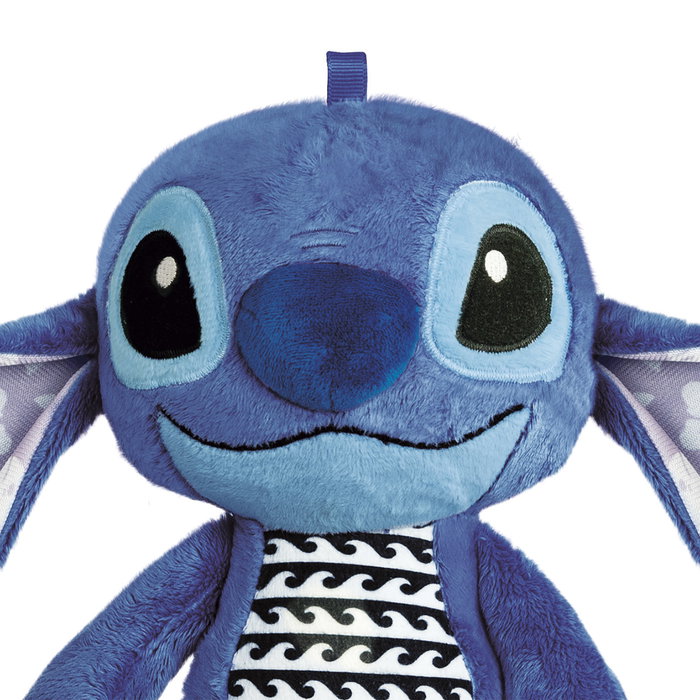 Clementoni Peluche d'Activités Stitch Disney Baby 17918 avec Effets Sonores - Jouet Éducatif pour Enfants dès 6 Mois