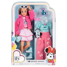 JAKKS PACIFIC - Poupée Fashion Minnie Disney ILY 4Ever, Figurine de Collection, 28 cm