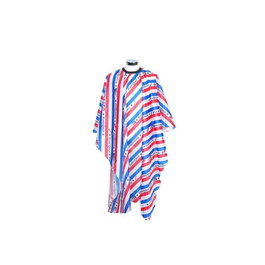 Zzmen - Cape de coiffure Stripe Icons en polyester, 150 x 140 cm