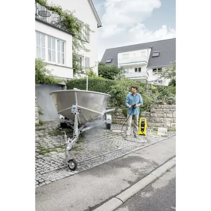 Karcher K2 Nettoyeur haute pression sans fil, fonctionne sur batterie Power 36 V, autonome, compatible avec tuyau d'aspiration