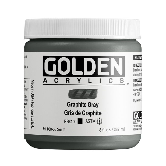 Golden Heavy Body Gris Graphite 237 ml Golden Heavy Body Gris Graphite 237 ml
