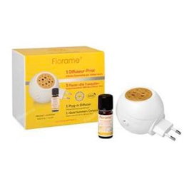FLORAME Diffuseur Électrique et Huiles Essentielles Verano Tranquilo Antimosquitos