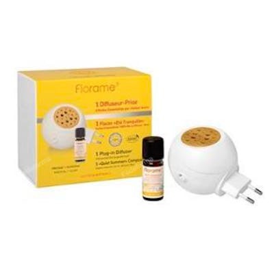 FLORAME Difuseur électrique anti-moustiques avec huiles essentielles biologiques - Verano Tranquilo à la Citronnelle, 10 ml FLORAME Difuseur électrique anti-moustiques avec huiles essentielles biologiques - Verano Tranquilo à la Citronnelle, 10 ml