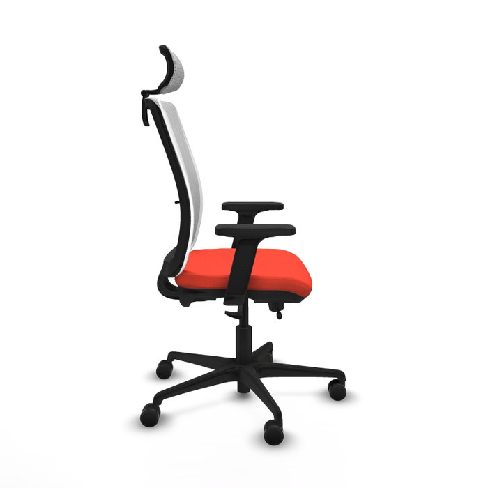 Piqueras Y Crespo Haches Chaise de Bureau Orange foncé et Blanc