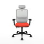 Piqueras Y Crespo Haches Chaise de Bureau Orange foncé et Blanc