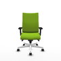 Piqueras Y Crespo Albacete confidente - Chaise de bureau en simili-cuir Pistacho avec mécanisme Sincro et bras 2D