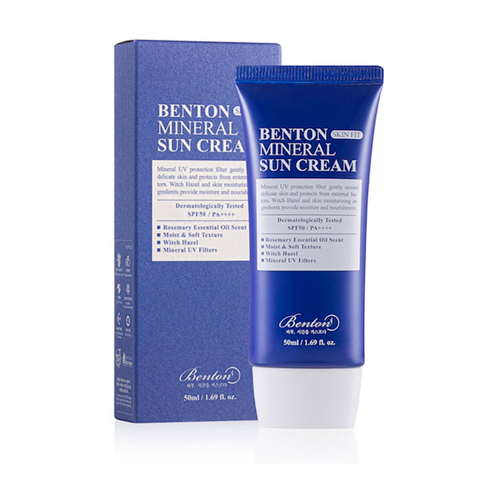 Benton Crème Solaire Minérale SKIN FIT SPF50+ 50 ml