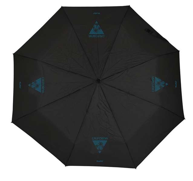 Safta Blackfit8 California - Parapluie manuel pliable 54 cm, noir, 8 baleines